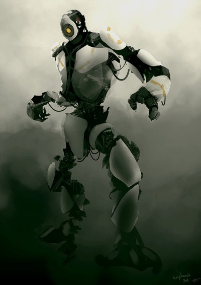 Portal 2 inspired image titled Gladbot by Geoffrey Ernault