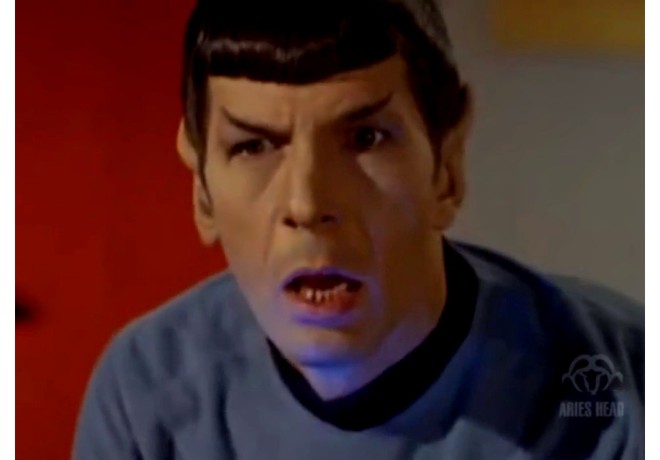 Spock's vulcan mind cannot process the Miley Cyrus 2013 VMA performance.