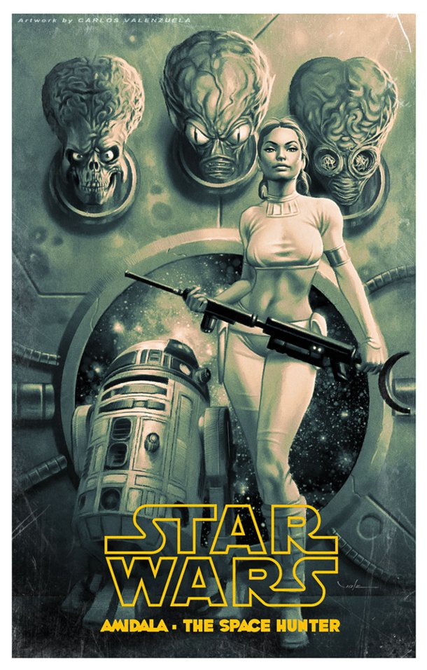 Star Wars fan art featuring Queen Amidala.