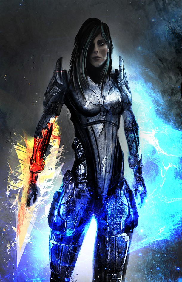 Mass Effect 3 Ashley Williams provocative fan art by JCros