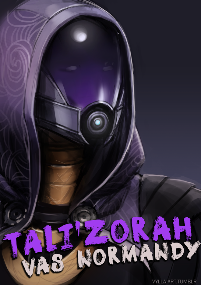 Tali in all her purpleness by Vylla Art.