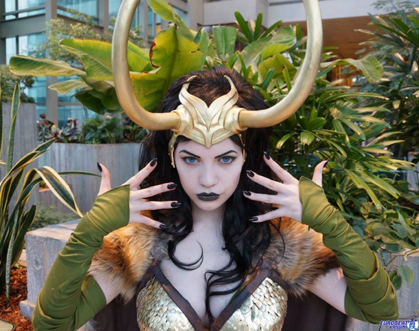 Female Loki cosplay by Zeon Foxie