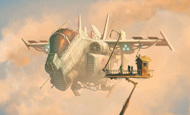 Science fiction art - Scrap ship by Francisco Badilla