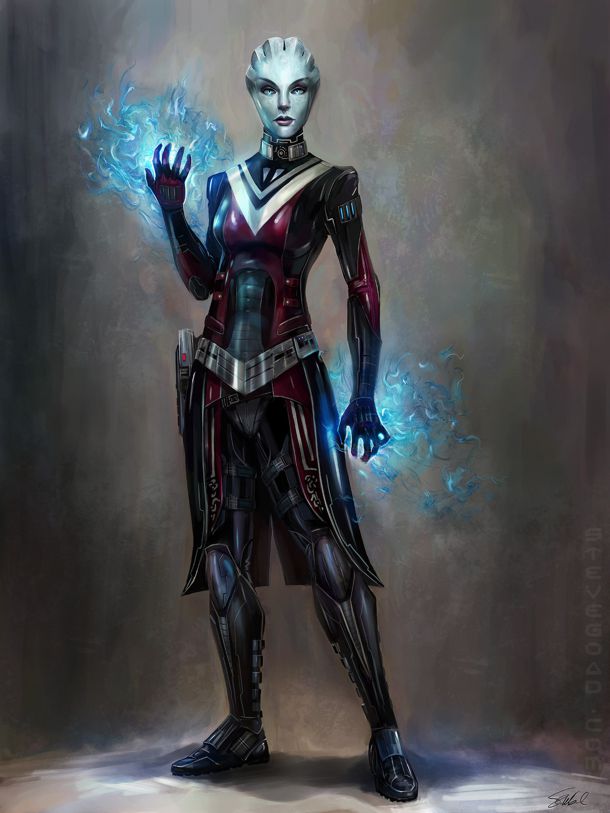 Mass Effect Asari Concept Art 