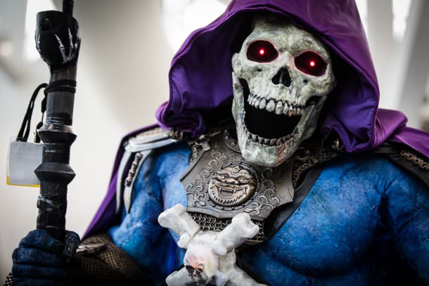 Skeletor Cosplay at Comikaze 2014.