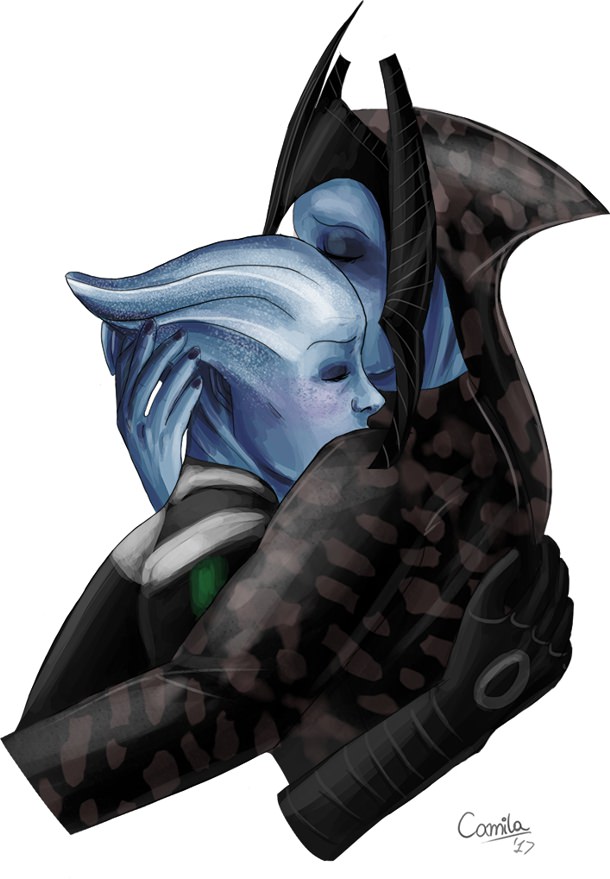 Liara and mother fanart