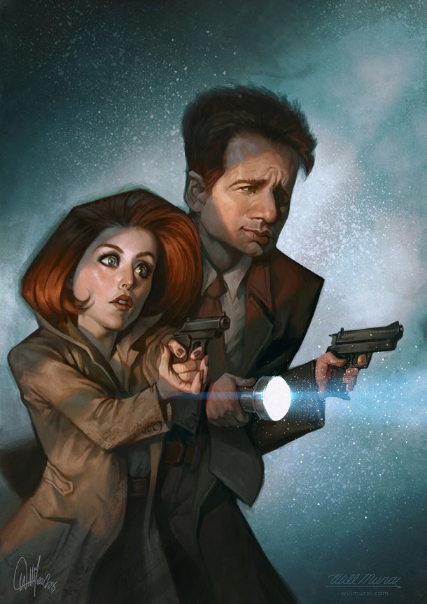 Scully and Mulder fan image